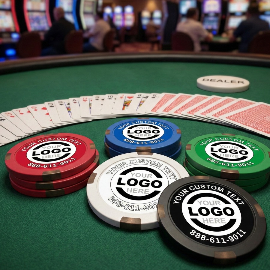 Metal hybrid poker chips